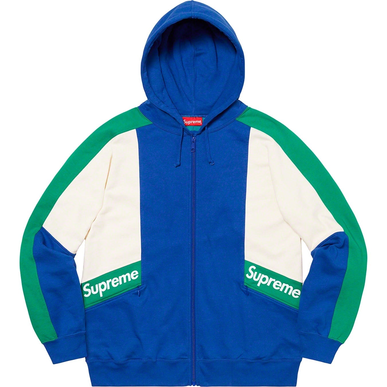 Color Blocked Zip Up Hooded Sweatshirt view 5